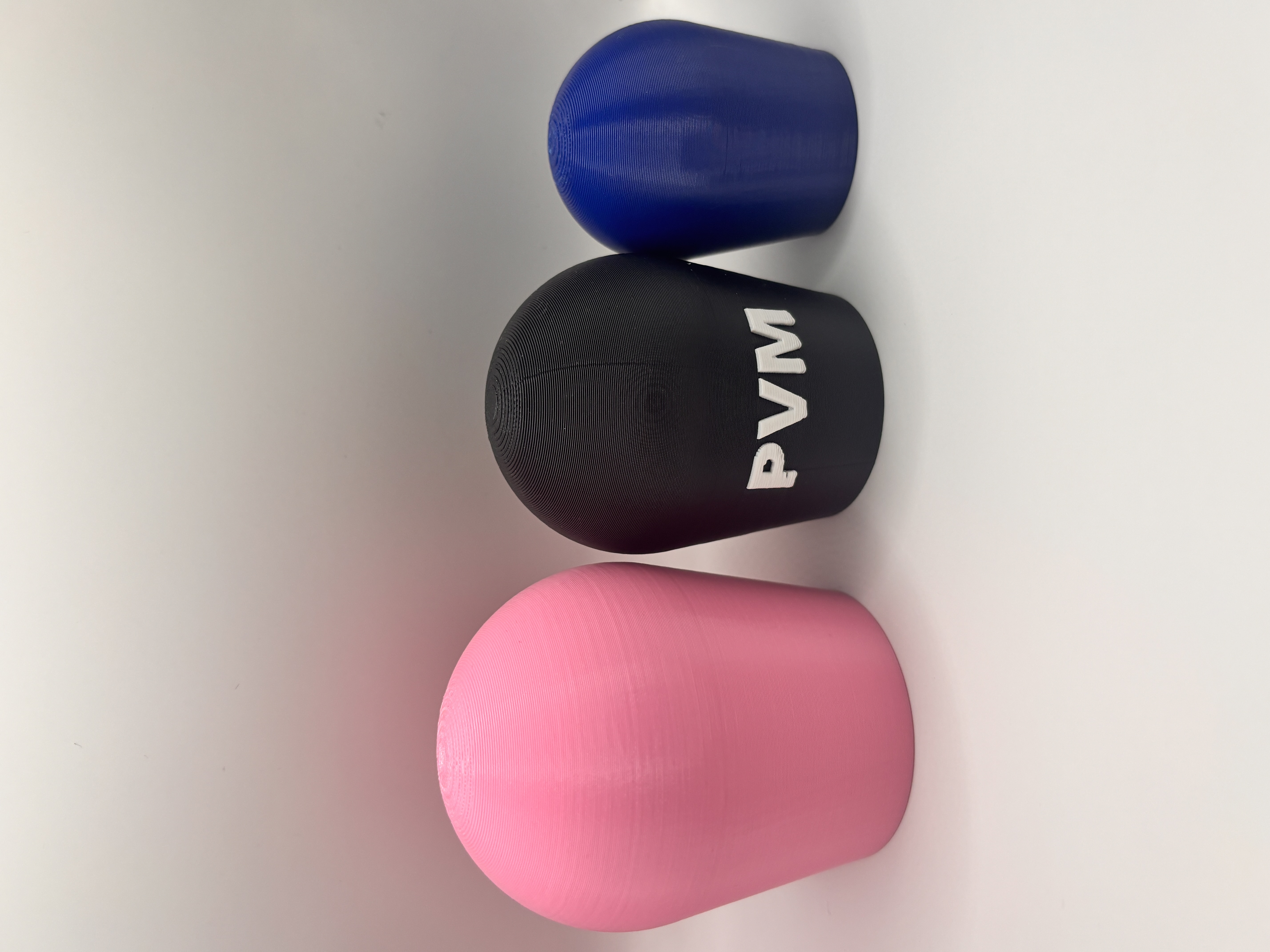 3 Pole Vault Pole Tips - 1 pink 1 navy 1 custom black/white